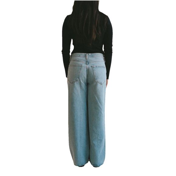 AGOLDE LOW SLUNG BAGGY SIZE 24 Color Force NWT Y2K - Picture 3 of 10